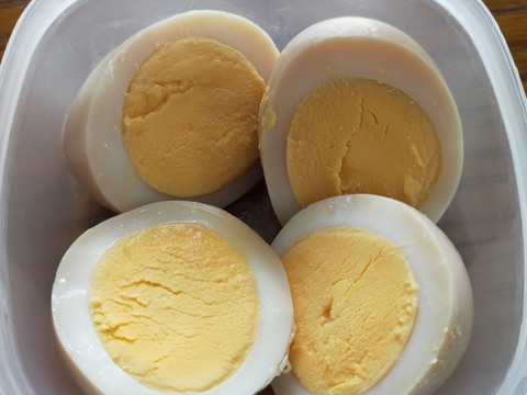 Amwayのつゆの素を使って。一晩で、絶品煮玉子!